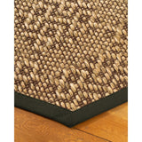 Natural Area Rugs, 100% Natural Fiber Handmade Oslo, Brown/Multi Sisal Oval Rug (8'X10'), Moss Border - 8'x10'