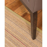 Natural Area Rugs, 100% Natural Fiber Handmade Resort, Brown/Multi Sisal Rug 10' Square, Sage Border - 10' x 10'