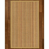 Natural Area Rugs, 100% Natural Fiber Handmade Resort, Brown/Multi Sisal Rug 10' Square, Sage Border - 10' x 10'