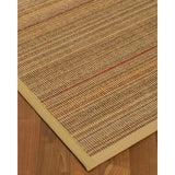 Natural Area Rugs, 100% Natural Fiber Handmade Resort, Brown/Multi Sisal Rug 10' Square, Sage Border - 10' x 10'