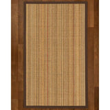 Natural Area Rugs 100%, Natural Fiber Handmade Resort, Brown/Multi Sisal Rug, Fudge Border - 10' x 14'