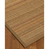 Natural Area Rugs 100%, Natural Fiber Handmade Resort, Brown/Multi Sisal Rug, Squirrel Border - 3' x 5'