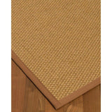 Natural Area Rugs, 100% Natural Fiber Handmade Rio, Beige Sisal Rug 10' Square, Sienna Border - 10' x 10'