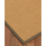 Natural Area Rugs 100%, Natural Fiber Handmade Rustic, Gold Sisal Rug, Fossil Border - 10' x 14'