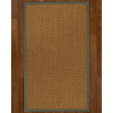 Natural Area Rugs 100%, Natural Fiber Handmade Sandstone, Brown/Multi Sisal Rug, Green Border - 8' x 10'