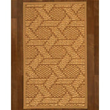 Natural Area Rugs, 100% Natural Fiber Handmade Seattle, Brown/Multi Sisal Rug 6' Square, Khaki Border - 6' x 6'