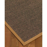 Natural Area Rugs 100%, Natural Fiber Handmade Shadows, Greyish Blue Sisal Rug, Doe Border - 9' x 12'