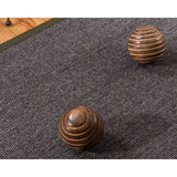 Natural Area Rugs 100%, Natural Fiber Handmade Shadows, Greyish Blue Sisal Rug, Moss Border - 8' x 10'