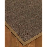 Natural Area Rugs 100%, Natural Fiber Handmade Shadows, Greyish Blue Sisal Rug, Squirrel Border - 5' x 8'