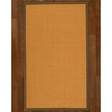 Natural Area Rugs 100%, Natural Fiber Handmade Small Boucle, Light Gold Sisal Rug (2' 6" X 12'), Midnight Blue Border