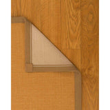 Natural Area Rugs 100%, Natural Fiber Handmade Small Boucle, Light Gold Sisal Rug (6' X 9'), Moss Border - 6' x 9'