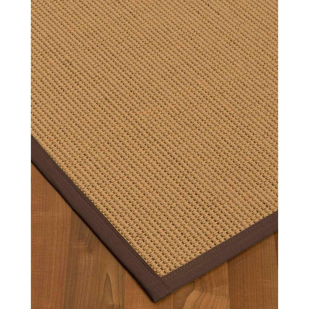 Natural Area Rugs 100%, Natural Fiber Handmade Sonoma, Multi Wool/Sisal Rug, Fudge Border - 6' x 9'
