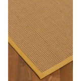 Natural Area Rugs 100%, Natural Fiber Handmade Sonoma, Multi Wool/Sisal Rug, Tan Border - 2'6" x 8'