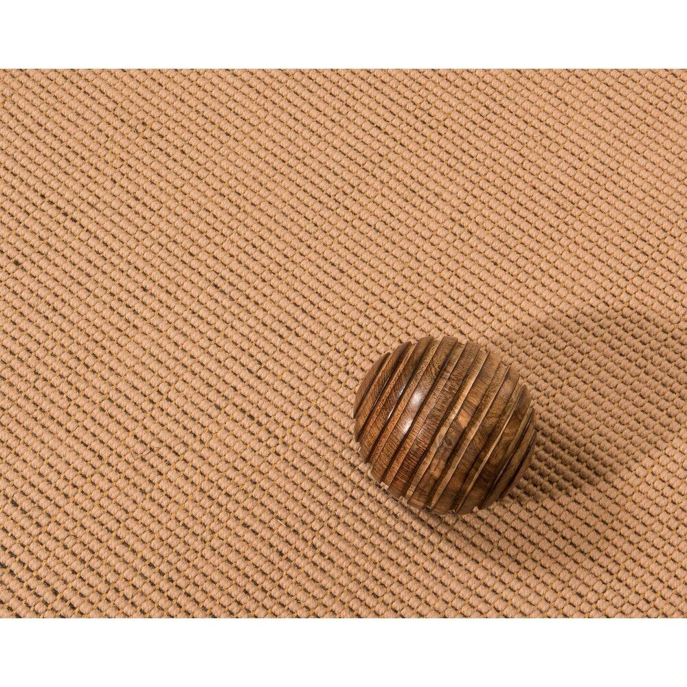 Natural Area Rugs 100%, Natural Fiber Handmade Sonoma, Multi Wool/Sisal Rug, Tan Border - 2'6" x 8'