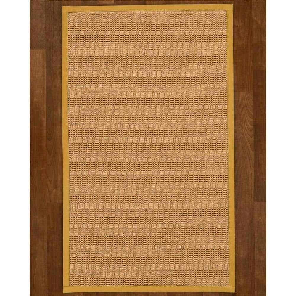 Natural Area Rugs 100%, Natural Fiber Handmade Sonoma, Multi Wool/Sisal Rug, Tan Border - 2'6" x 8'