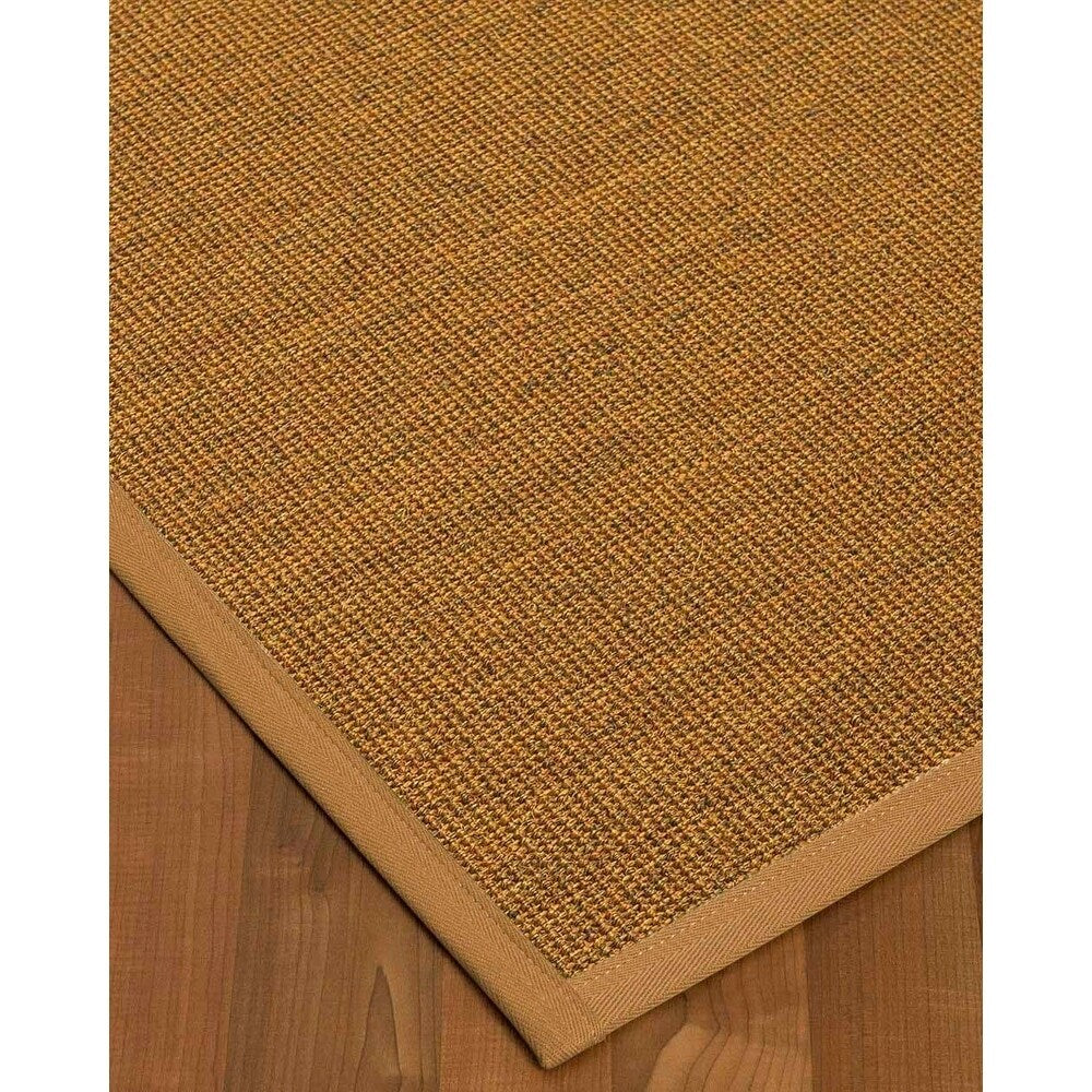 Natural Area Rugs 100%, Natural Fiber Handmade Sorrento, Tan/Multi Sisal Rug, Khaki Border - 10' x 14'
