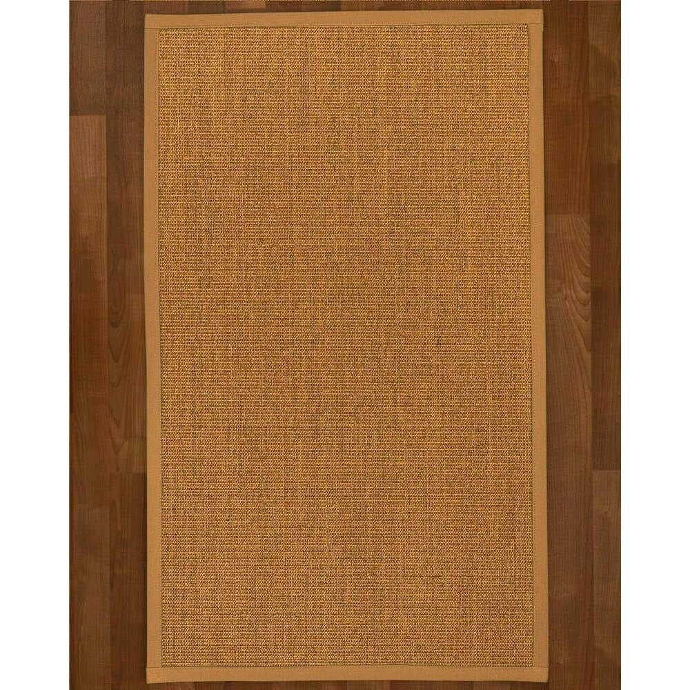 Natural Area Rugs 100%, Natural Fiber Handmade Sorrento, Tan/Multi Sisal Rug, Khaki Border - 10' x 14'
