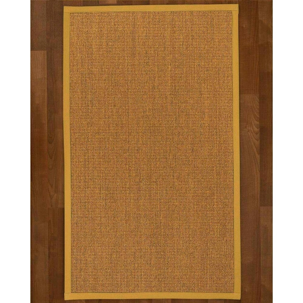 Natural Area Rugs 100%, Natural Fiber Handmade Sorrento, Tan/Multi Sisal Rug, Tan Border - 12' x 15'