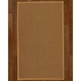 Natural Area Rugs 100%, Natural Fiber Handmade St. Tropez, Brown Sisal Rug, Doe Border - 12' x 15'