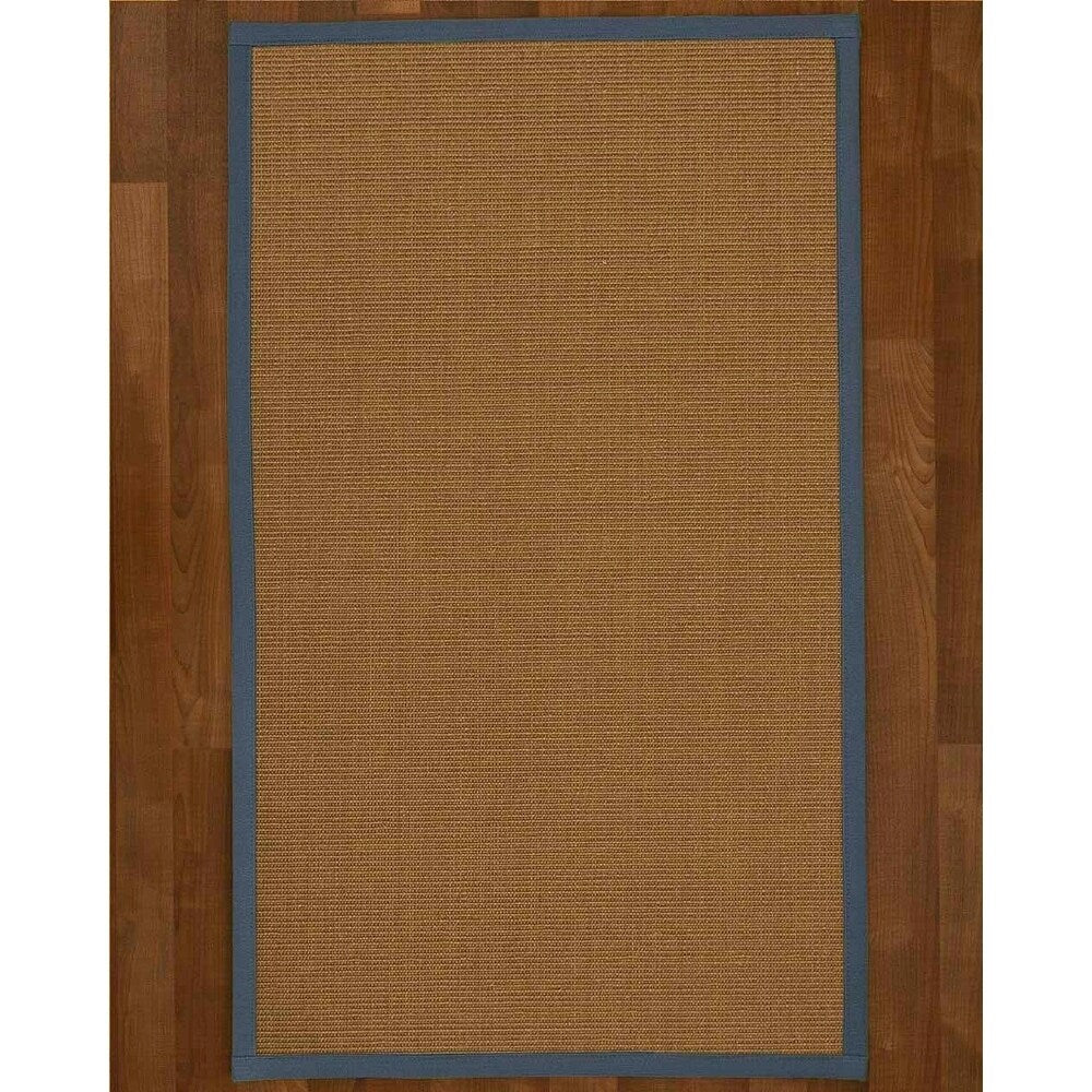 Natural Area Rugs 100%, Natural Fiber Handmade St. Tropez, Brown Sisal Rug, Marine Border - 12' x 15'