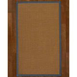 Natural Area Rugs 100%, Natural Fiber Handmade St. Tropez, Brown Sisal Rug, Marine Border - 12' x 15'