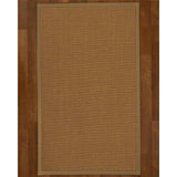 Natural Area Rugs 100%, Natural Fiber Handmade St. Tropez, Brown Sisal Rug, Squirrel Border - 8' x 10'