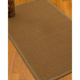 Natural Area Rugs 100%, Natural Fiber Handmade St. Tropez, Brown Sisal Rug, Squirrel Border - 8' x 10'