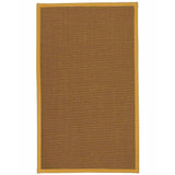 Natural Area Rugs 100%, Natural Fiber Handmade St. Tropez, Brown Sisal Rug, Tan Border - 10' x 14'