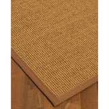 Natural Area Rugs 100%, Natural Fiber Handmade Studio, Gold/Multi Sisal Rug, Sienna Border - 2'9" x 9'