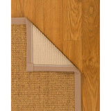 Natural Area Rugs 100%, Natural Fiber Handmade Studio, Gold/Multi Sisal Rug, Wheat Border - 3' x 5'
