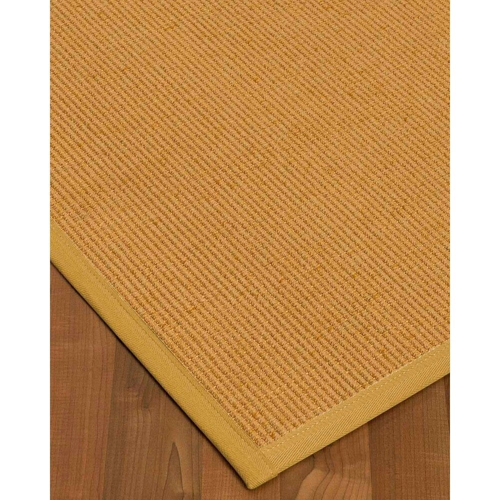 Natural Area Rugs 100%, Natural Fiber Handmade Victoria, Beige Wool/Sisal Rug, Tan Border - 2'9" x 9'