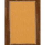 Natural Area Rugs 100%, Natural Fiber Handmade Victoria, Beige Wool/Sisal Rug, Wheat Border - 6' x 9'