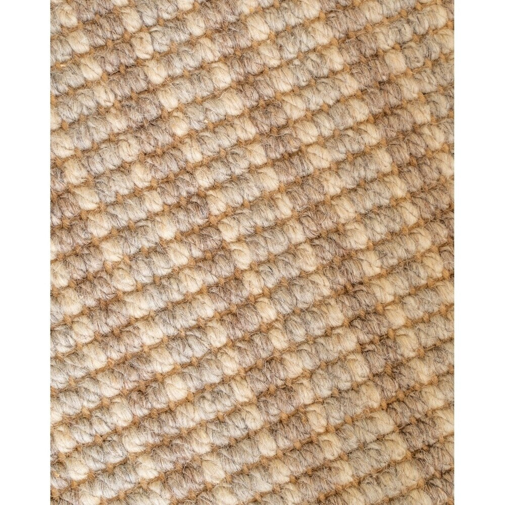 Natural Area Rugs 100 Percent Natural Fiber, Hand Loomed Windsor Multi-Color Wool Jute Rug