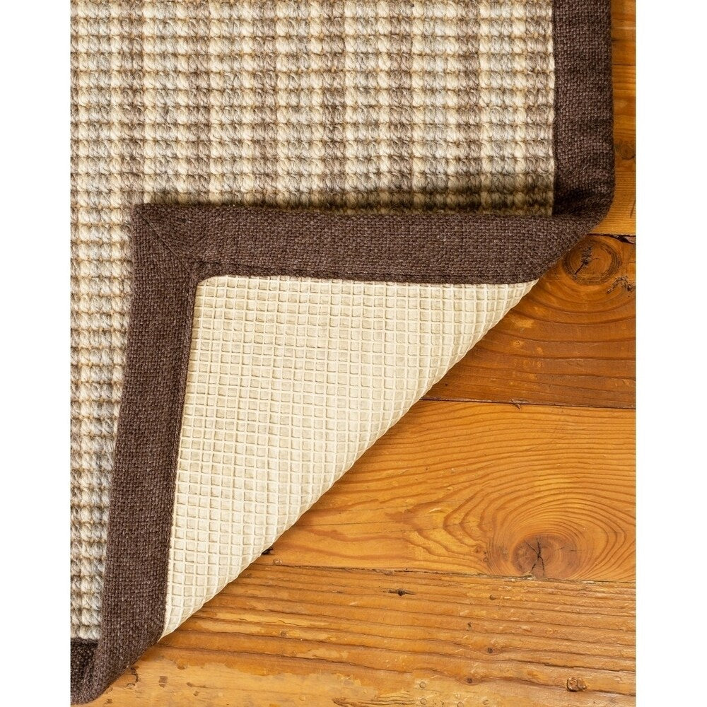 Natural Area Rugs 100 Percent Natural Fiber, Hand Loomed Windsor Multi-Color Wool Jute Rug