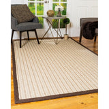 Natural Area Rugs 100 Percent Natural Fiber, Hand Loomed Windsor Multi-Color Wool Jute Rug