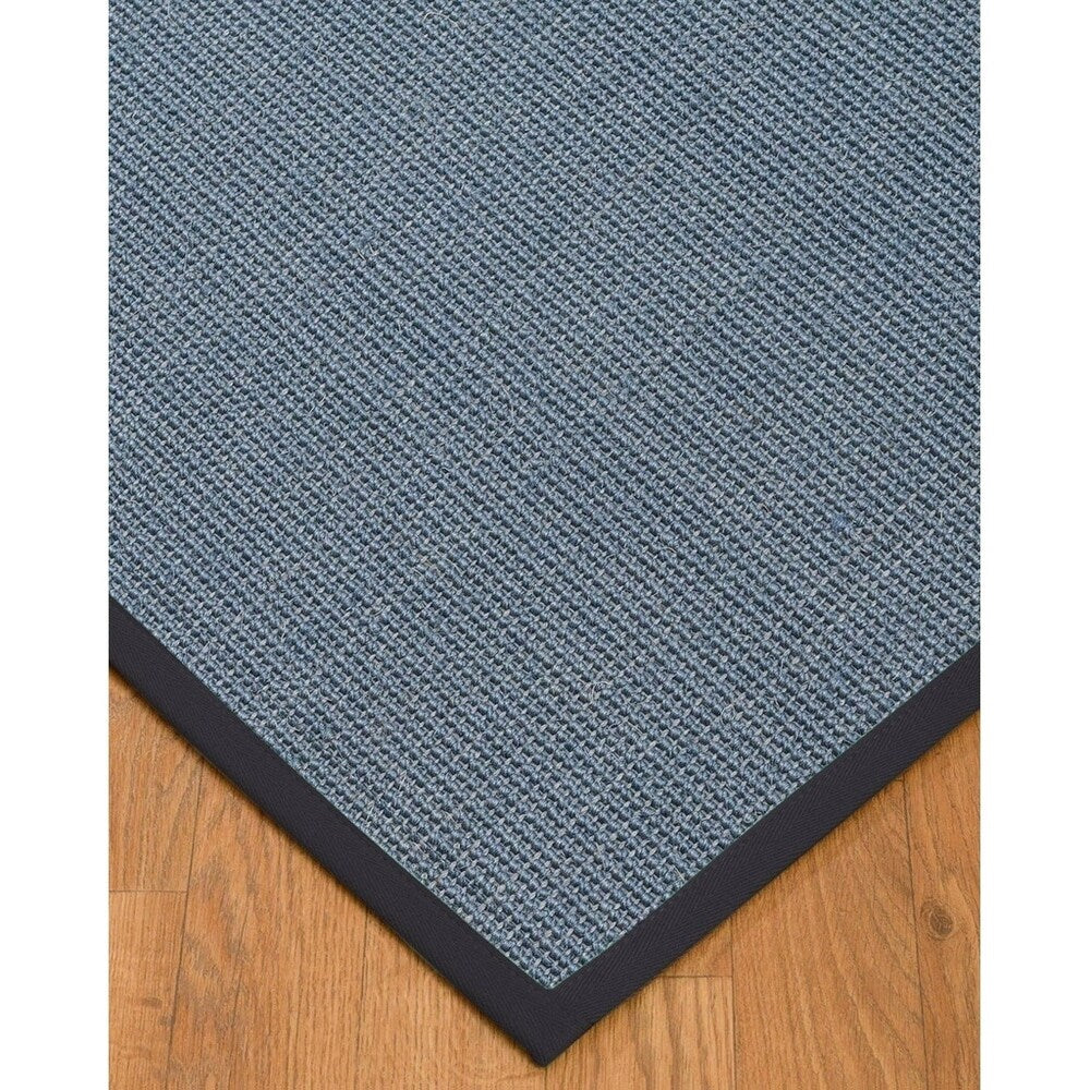Natural Area Rugs, 5' Round, 100% Natural Fiber Pharaoh, Sisal Blue,Handmade - 5' x 5' Round