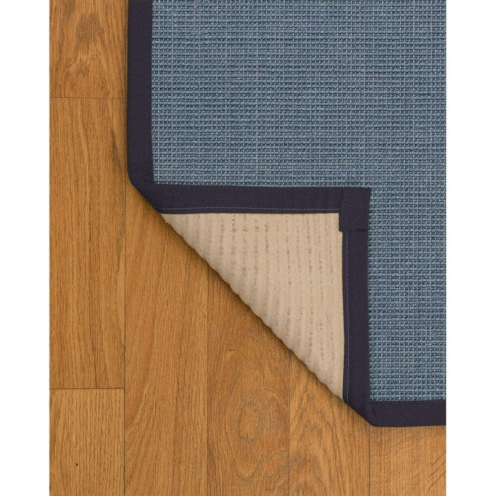 Natural Area Rugs, 5' Round, 100% Natural Fiber Pharaoh, Sisal Blue,Handmade - 5' x 5' Round