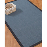 Natural Area Rugs, 5' Round, 100% Natural Fiber Pharaoh, Sisal Blue,Handmade - 5' x 5' Round
