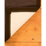NaturalAreaRugs Alma Custom Sisal Rugs (5' by 8') Fudge Border - 5' x 8'