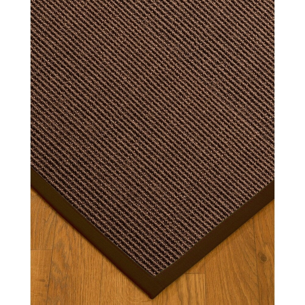 NaturalAreaRugs Alma Custom Sisal Rugs (5' by 8') Fudge Border - 5' x 8'