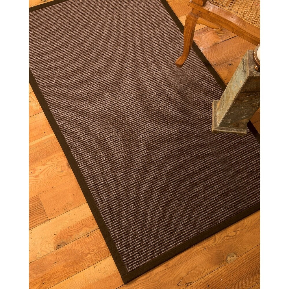 NaturalAreaRugs Alma Custom Sisal Rugs (5' by 8') Fudge Border - 5' x 8'