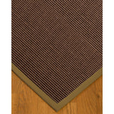 NaturalAreaRugs Alma Custom Sisal Rugs (5' by 8') Sage Border - 5' x 8'