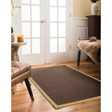 NaturalAreaRugs Alma Custom Sisal Rugs (5' by 8') Sage Border - 5' x 8'