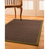 NaturalAreaRugs Alma Custom Sisal Rugs (5' by 8') Sage Border - 5' x 8'