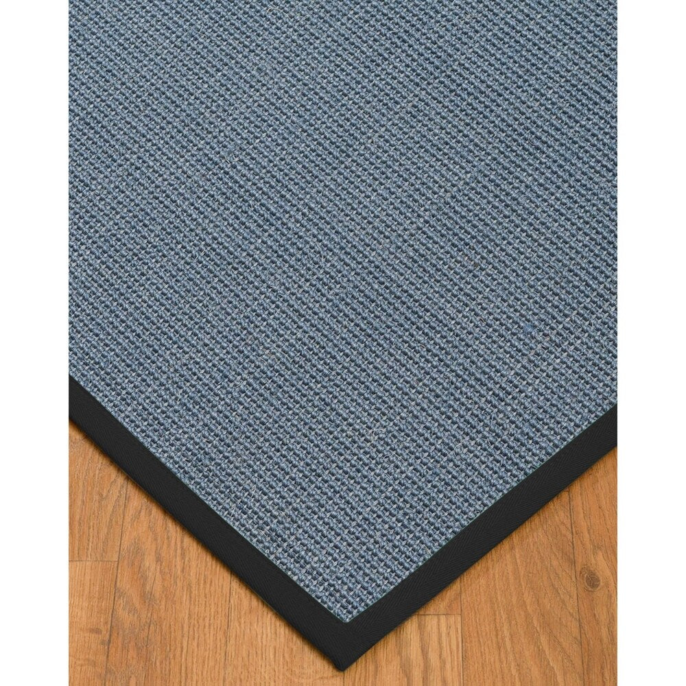 NaturalAreaRugs Cortona Custom Sisal (4' x 6') Black Border - 4' x 6'