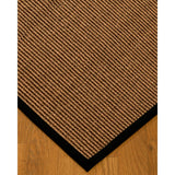 NaturalAreaRugs Divine Sisal Area Rug Hand-Woven Black Border (8' x 10') - 8' x 10'
