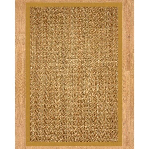 NaturalAreaRugs Everest Custom Mountain Grass Rug (5' x 8') Tan Border - 5' x 8'
