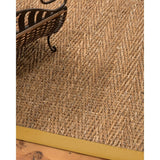 NaturalAreaRugs Everest Custom Mountain Grass Rug (5' x 8') Tan Border - 5' x 8'