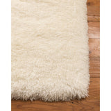 Natural Area Rugs Shag Grandeur Polyester Rectangle Rug (5'X8') White - 5' x 8'