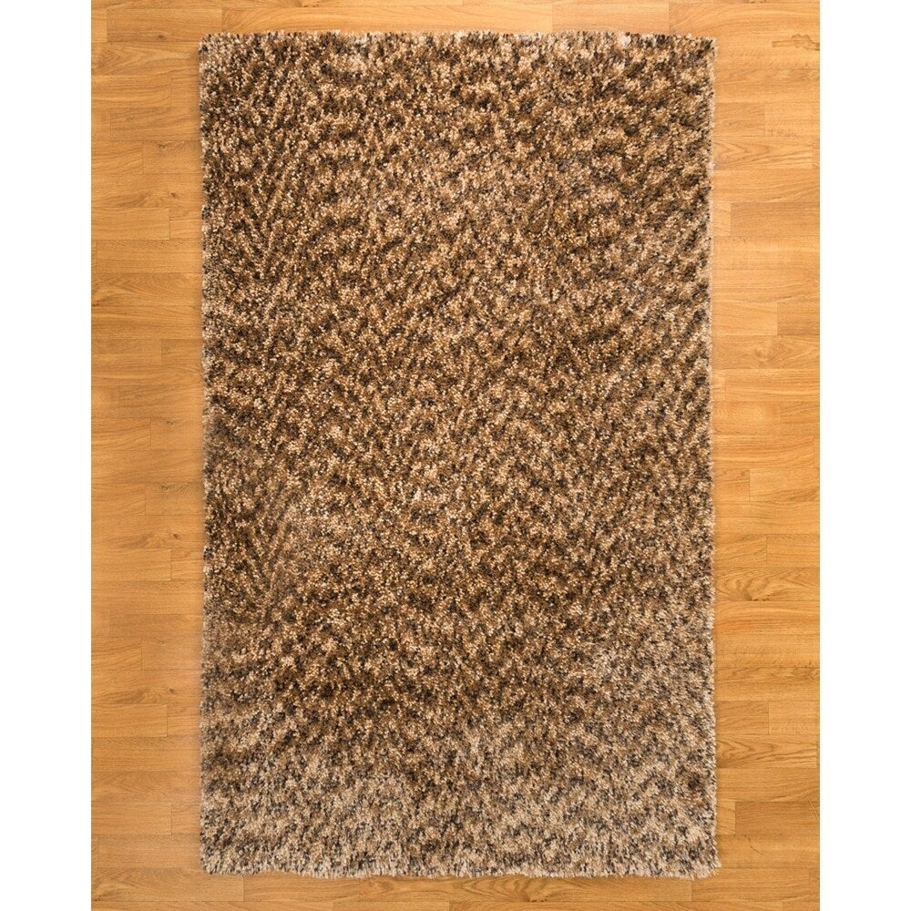 Natural Area Rugs Shag Maldives Polyester (6'X9') Rectangle Rug Honey - 6' x 9'